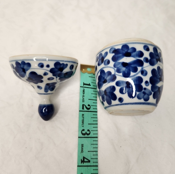 Cobalt Blue Asian Lidded Jar - Picture 6 of 10